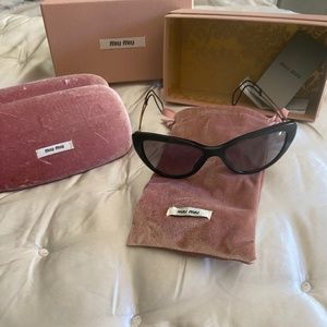 Miu Miu Black Cat Eye Sunglasses